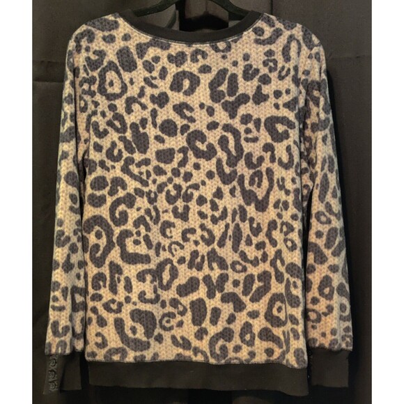 Simply Vera Wang Womens Long‎ Sleeve Pullover Leopard Print Sweater Size XL - Picture 4 of 11